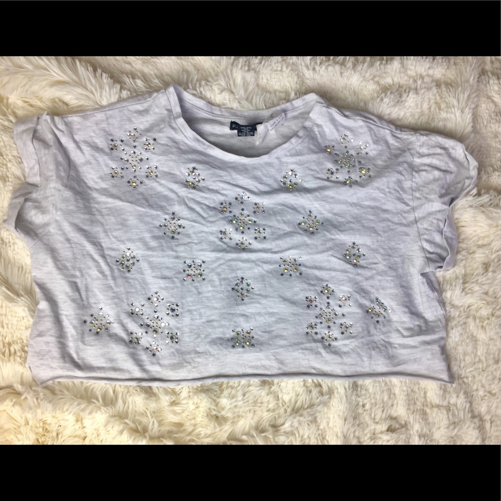 Rhinestone crop top